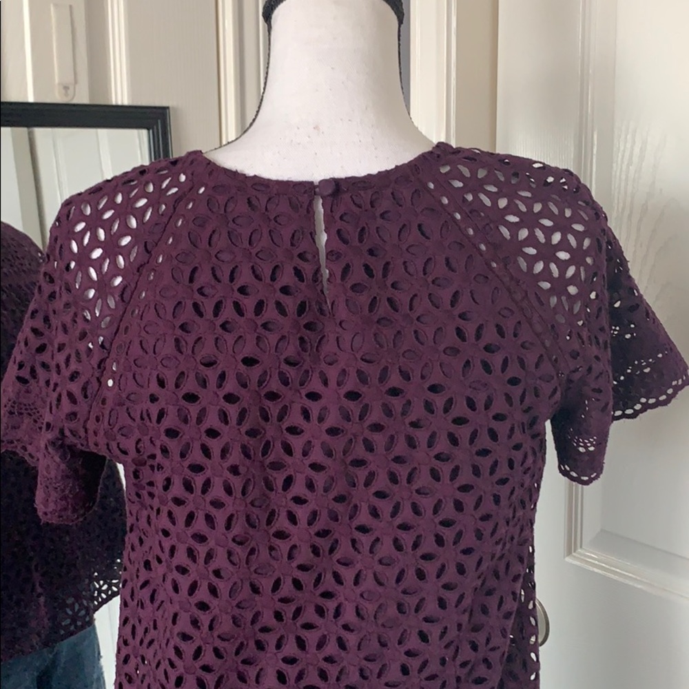 ⬇️REDUCED!! J.Crew Eyelet Top - Picture 5 of 8